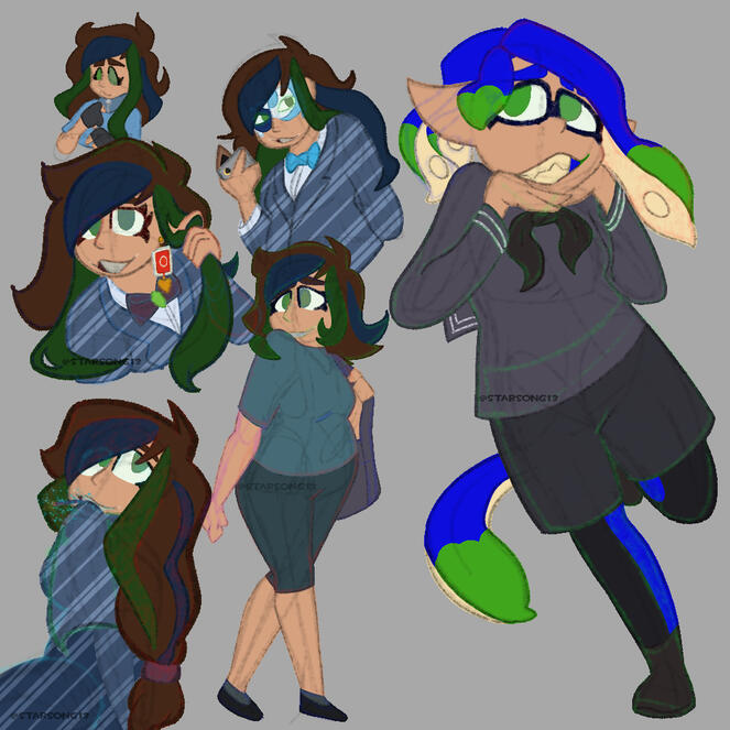 Coloured Pencil - Two Full + Four Half - 42$